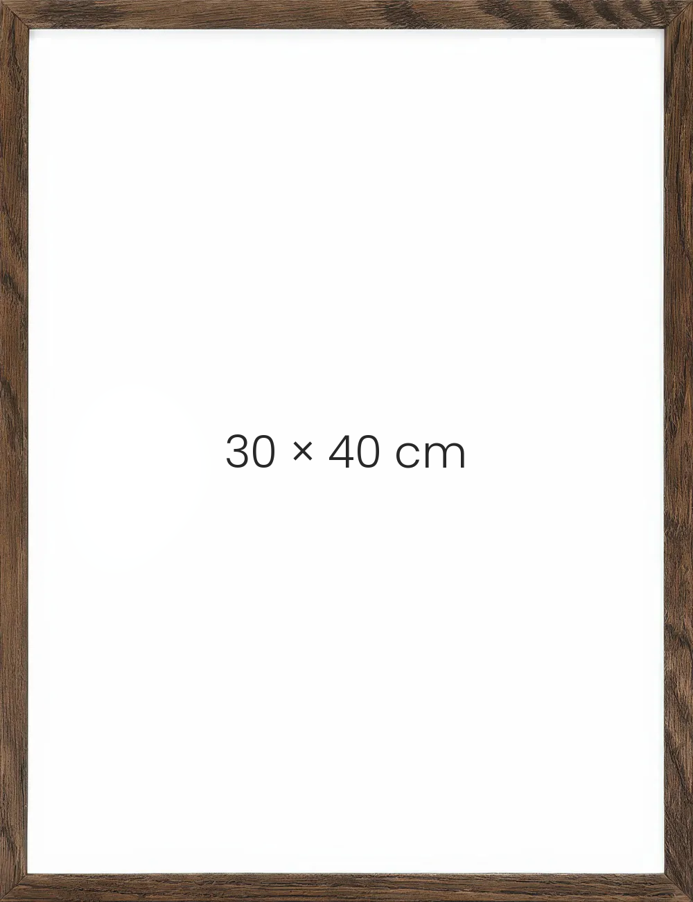 Valnöt 30 × 40 cm, sedd framifrån